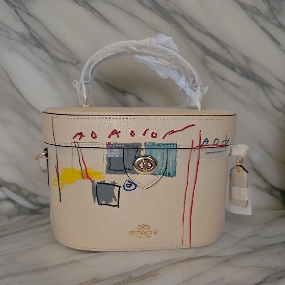 RARE Jean-Michel Basquiat x COACH - Two Way vanity bag - Limited Edition Collab - Picture 2 of 9